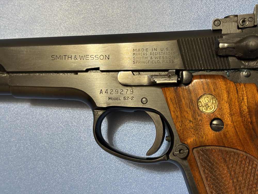 Smith & Wesson Model 52-2 .38 Special 5" Pistol Very Clean Great Piece-img-19