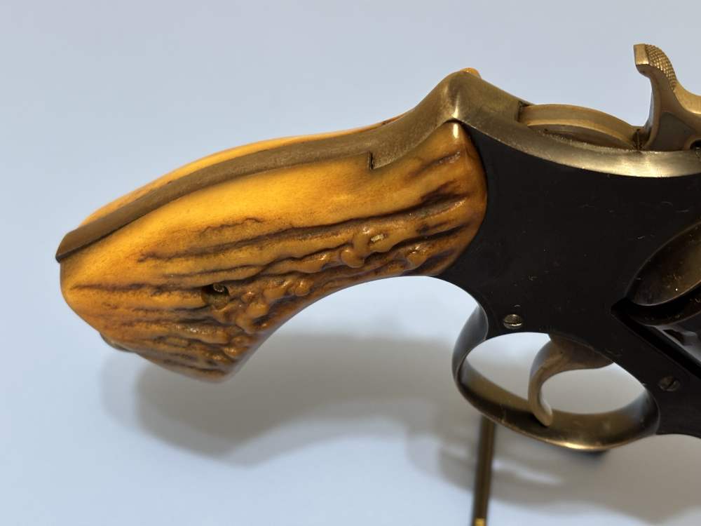 Smith & Wesson Double Action .45ACP 6 RD 5.5" Stag Horn Grips Clean Piece-img-16