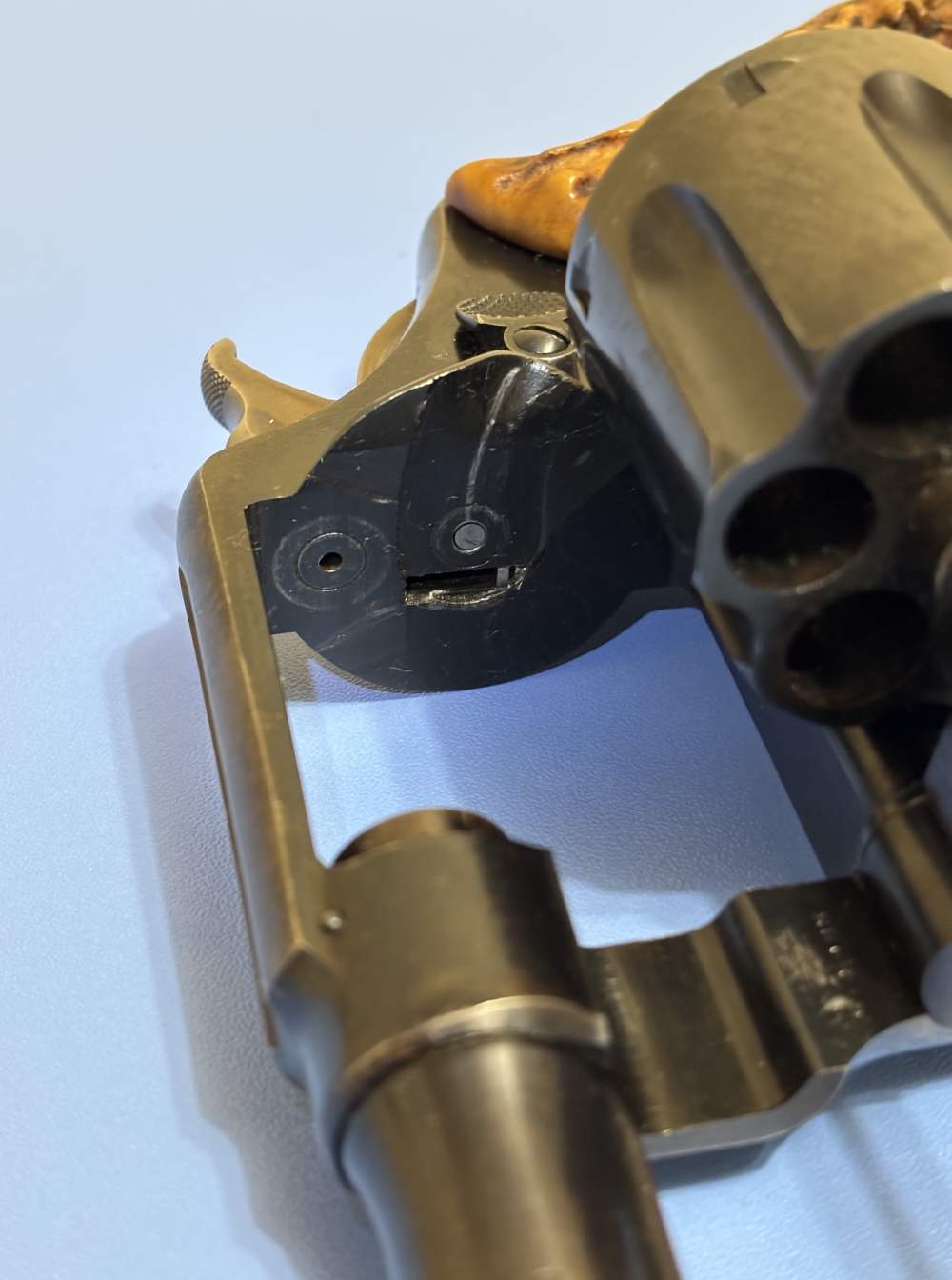 Smith & Wesson Double Action .45ACP 6 RD 5.5" Stag Horn Grips Clean Piece-img-41