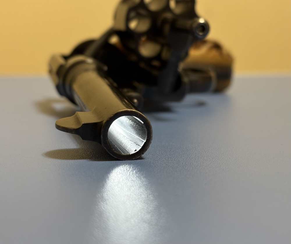 Smith & Wesson Double Action .45ACP 6 RD 5.5" Stag Horn Grips Clean Piece-img-38