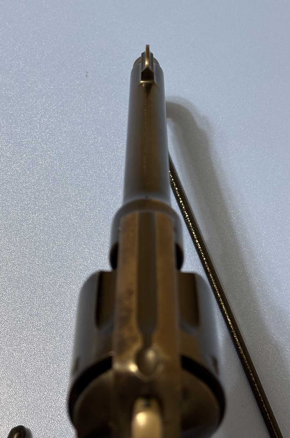 Smith & Wesson Double Action .45ACP 6 RD 5.5" Stag Horn Grips Clean Piece-img-12