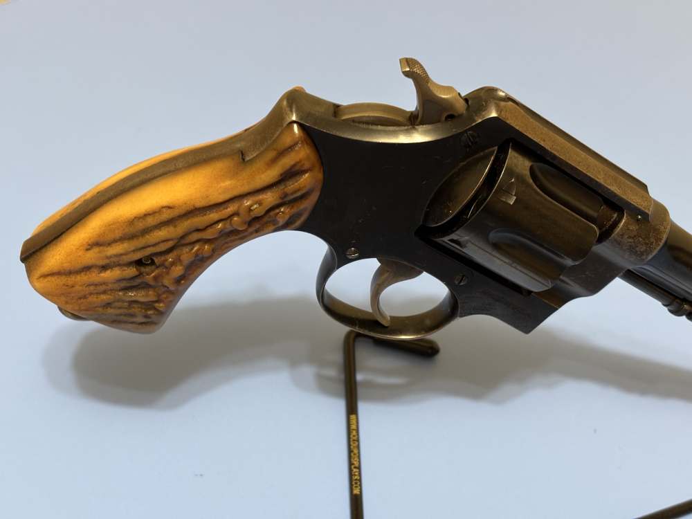 Smith & Wesson Double Action .45ACP 6 RD 5.5" Stag Horn Grips Clean Piece-img-15