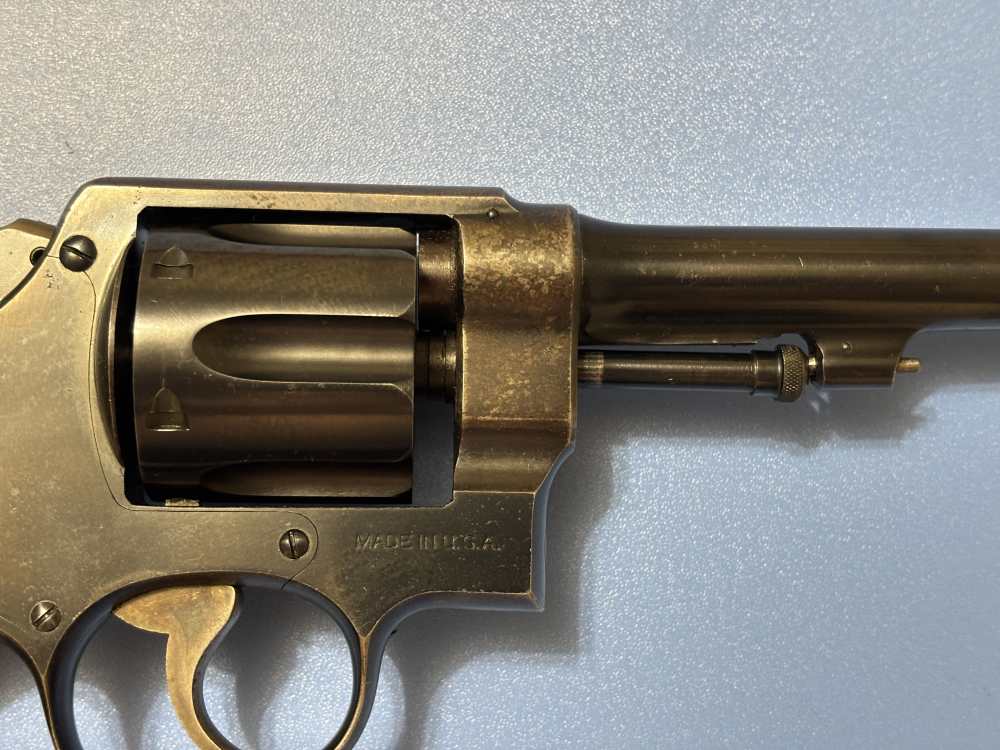 Smith & Wesson Double Action .45ACP 6 RD 5.5" Stag Horn Grips Clean Piece-img-26