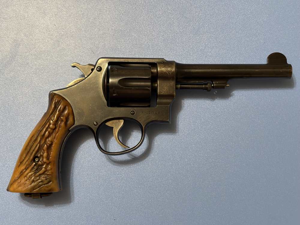 Smith & Wesson Double Action .45ACP 6 RD 5.5" Stag Horn Grips Clean Piece-img-23