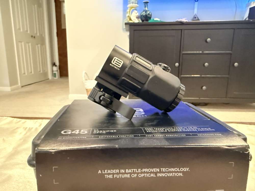 EOTECH G45 5X Magnifier - STS Quick Detach Mount - Excellent Condition-img-9