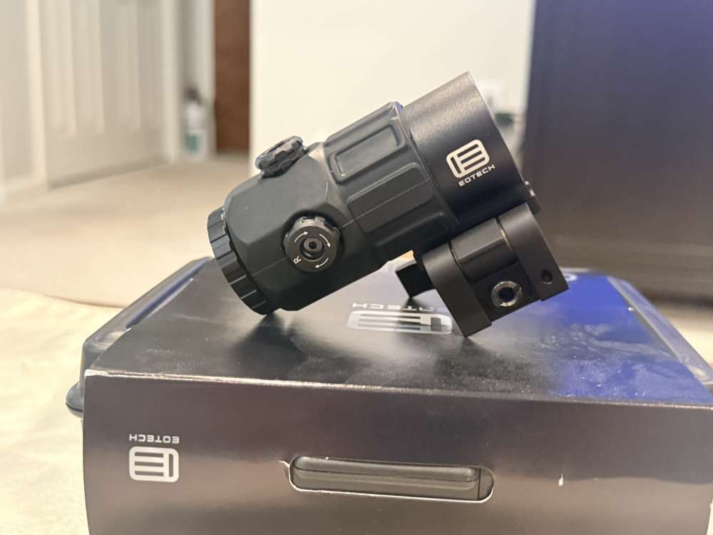 EOTECH G45 5X Magnifier - STS Quick Detach Mount - Excellent Condition-img-2