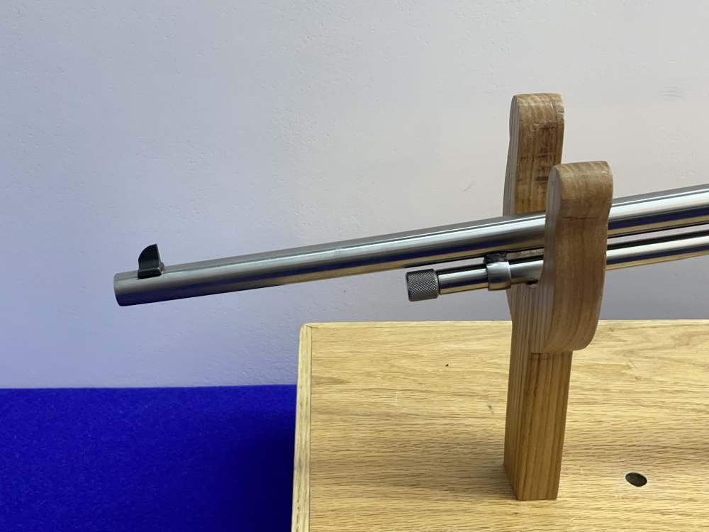 Taurus Model 62 .22LR 23" Stainless *REAR TANG MOUNTED PEEP HOLE SIGHT*-img-20