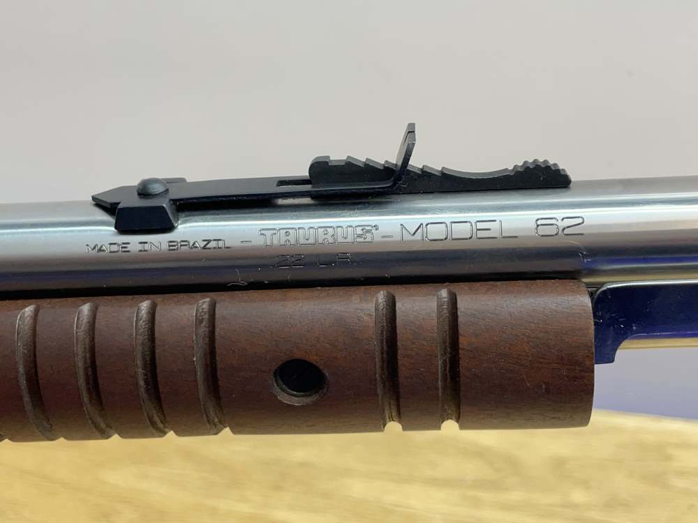 Taurus Model 62 .22LR 23" Stainless *REAR TANG MOUNTED PEEP HOLE SIGHT*-img-17