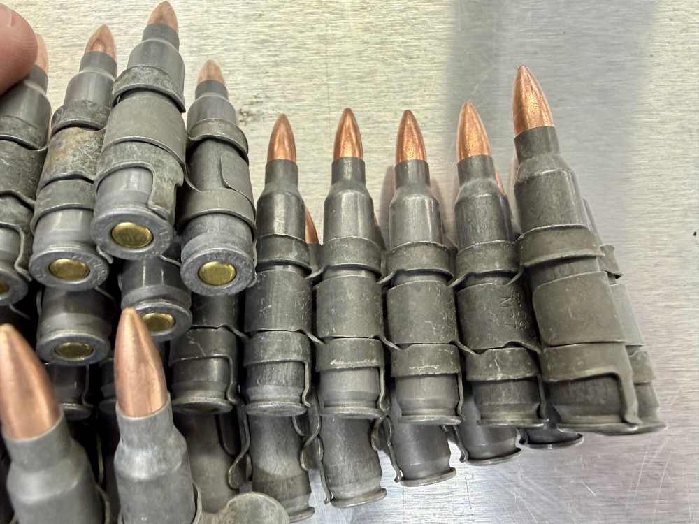 100-Round Linked 5.56 NATO Ammunition Belt – Steel Case – M27 Links-img-2
