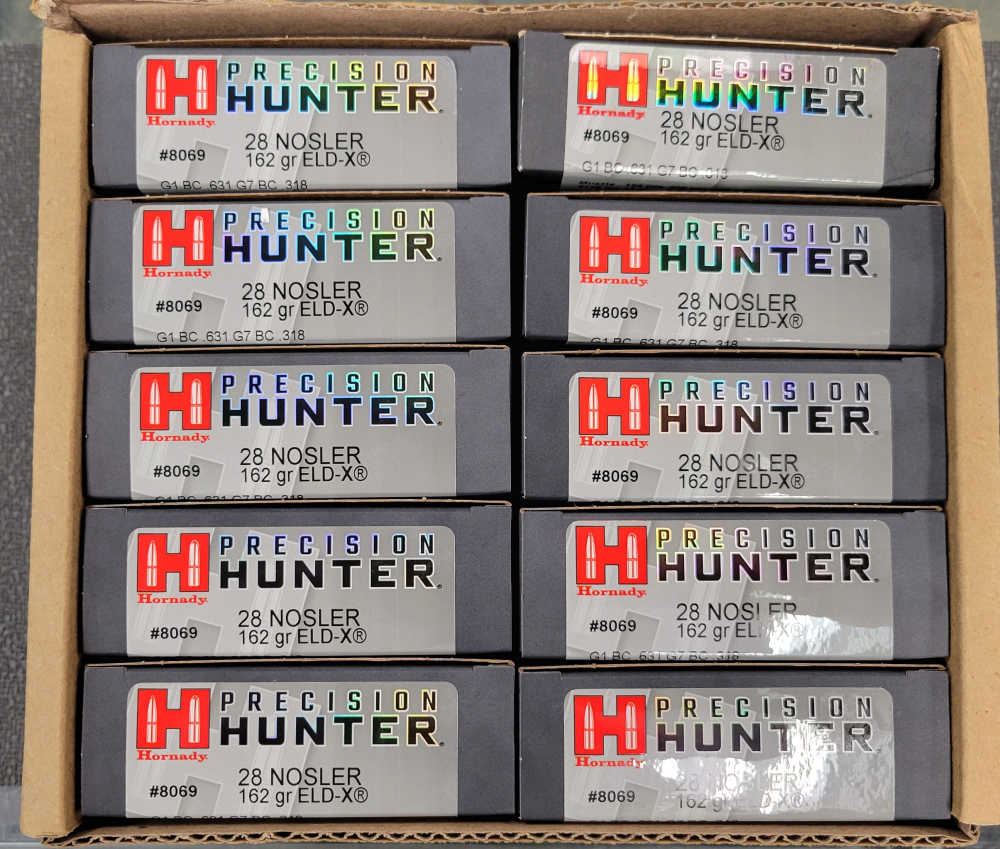HORNADY PRECISION HUNTER 28 NOSLER 162 GR ELD-X -img-1