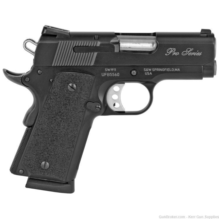 S&W 1911 PRO Series 178020 .45ACP 7+1 MATTE BLACK PISTOL, NIB, 2-MAGS-img-2