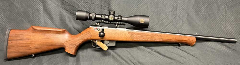 CLEAN ANSCHUTZ 1761 17MACH2 WITH 22LR BARREL AND 2 5RD MAGS 1 SINGLE SHOT -img-1