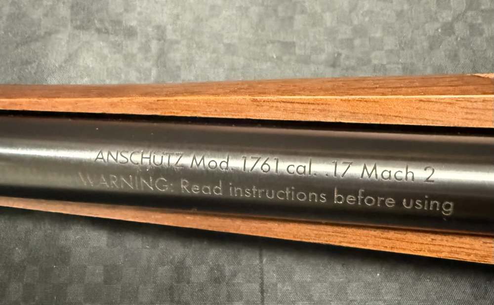 CLEAN ANSCHUTZ 1761 17MACH2 WITH 22LR BARREL AND 2 5RD MAGS 1 SINGLE SHOT -img-10