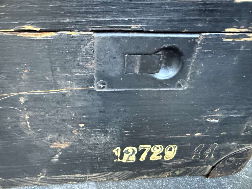 WWII German Wien 41 Mine Detector Transport Box Wooden Pioneer  Reenactment-img-3