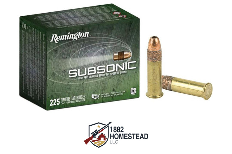 Remington Subsonic Rimfire Ammunition .22 LR 40 gr. HP 1050 fps 225/ct-img-0