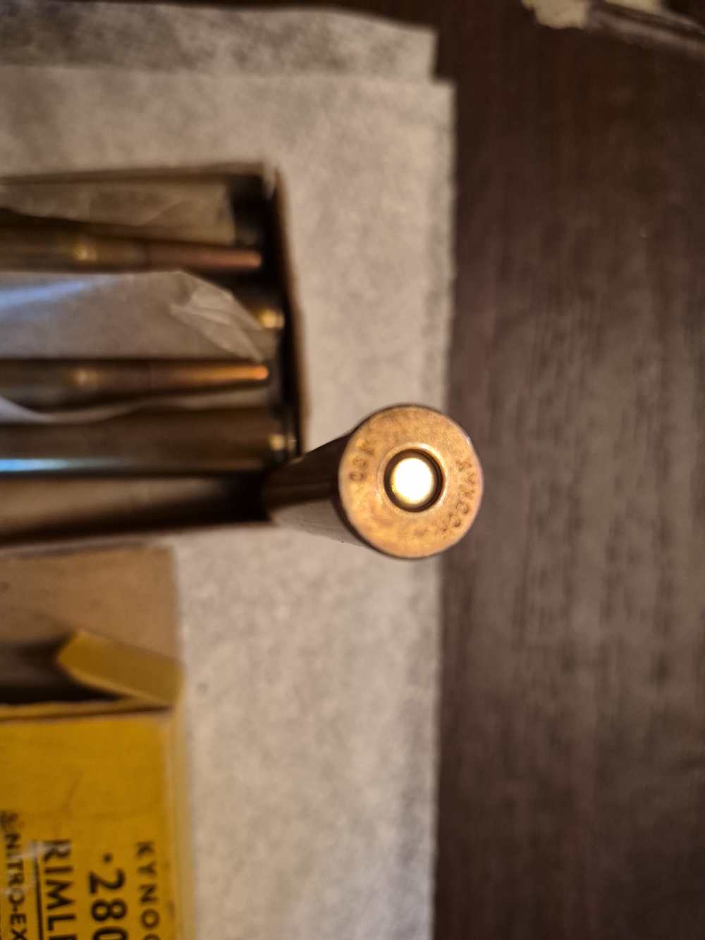 Kynoch 280 Rimless Ross pattern 10 rounds vintage!-img-3