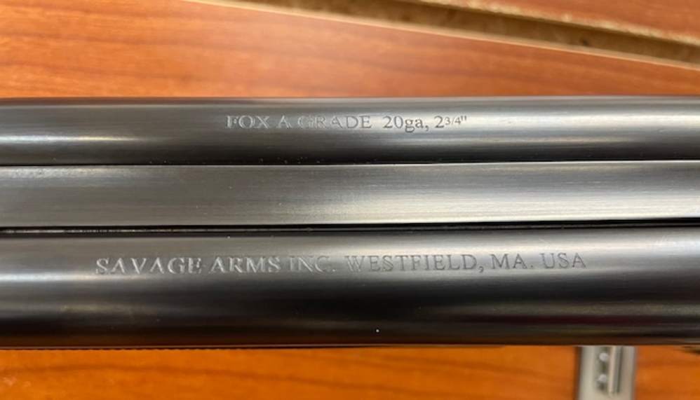 Savage Fox A Grade 20ga 26" Choked Hard Case Case Color Engraving Mint -img-27