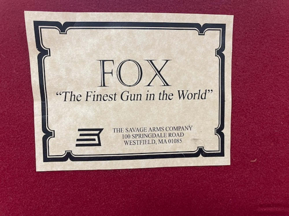 Savage Fox A Grade 20ga 26" Choked Hard Case Case Color Engraving Mint -img-61