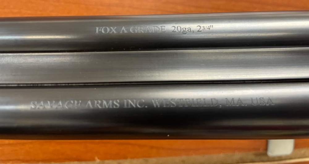 Savage Fox A Grade 20ga 26" Choked Hard Case Case Color Engraving Mint -img-28