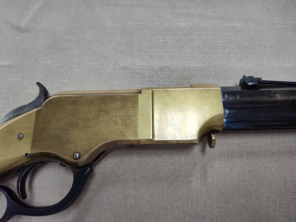 1860 Henry Brass Patent Rifle by A. Uberti for Allen Arms Co. Cal. 44-40!-img-39