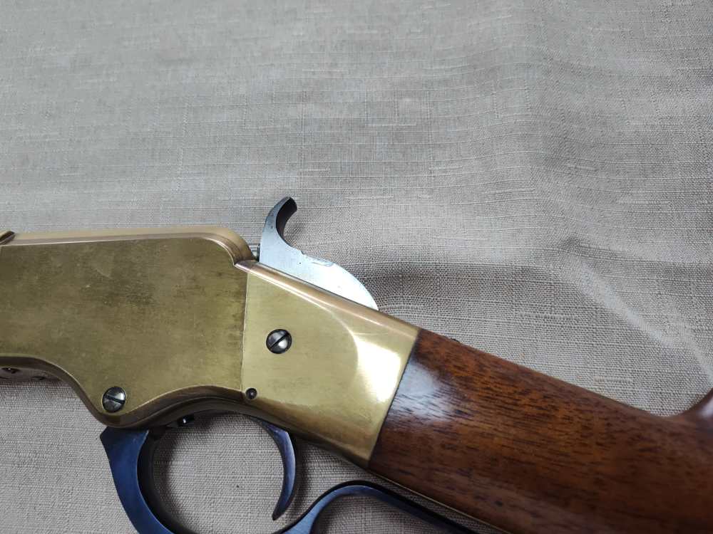 1860 Henry Brass Patent Rifle by A. Uberti for Allen Arms Co. Cal. 44-40!-img-13