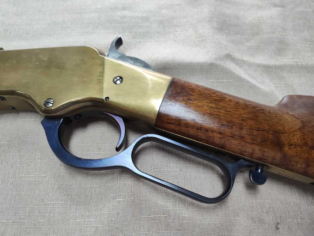 1860 Henry Brass Patent Rifle by A. Uberti for Allen Arms Co. Cal. 44-40!-img-15