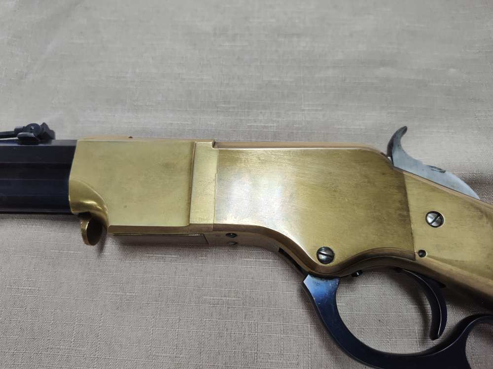 1860 Henry Brass Patent Rifle by A. Uberti for Allen Arms Co. Cal. 44-40!-img-11