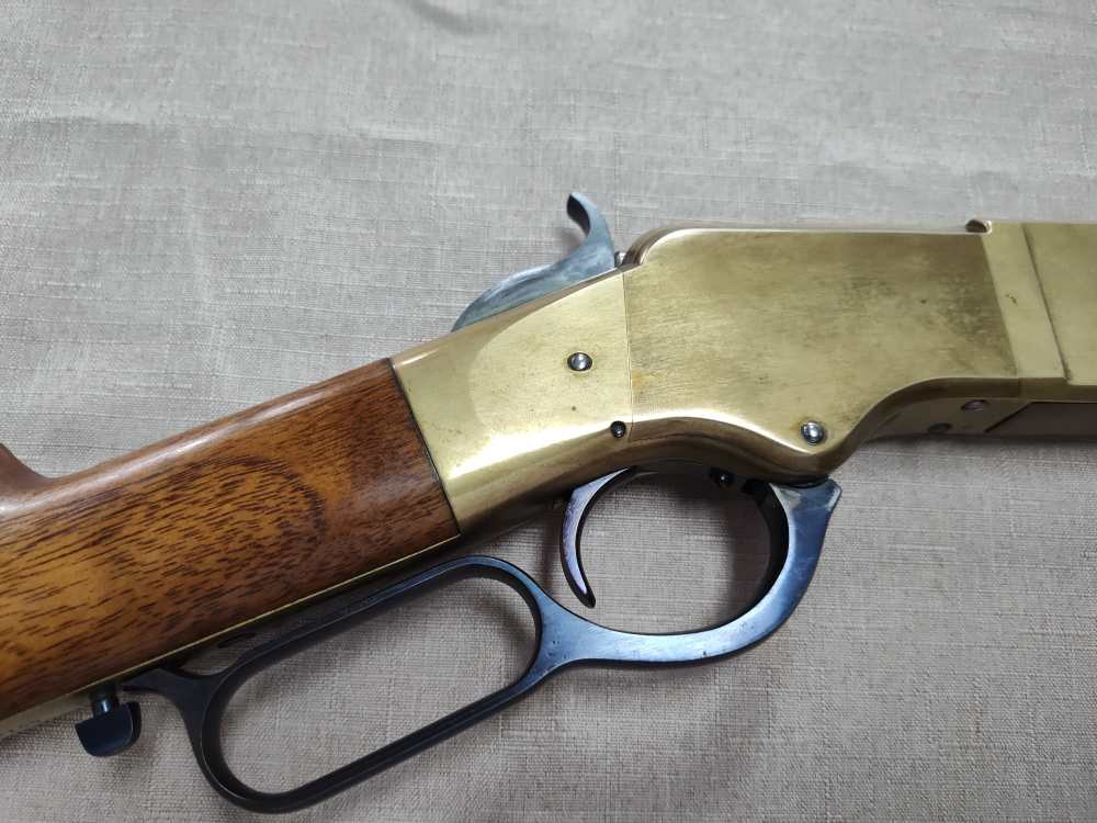 1860 Henry Brass Patent Rifle by A. Uberti for Allen Arms Co. Cal. 44-40!-img-37