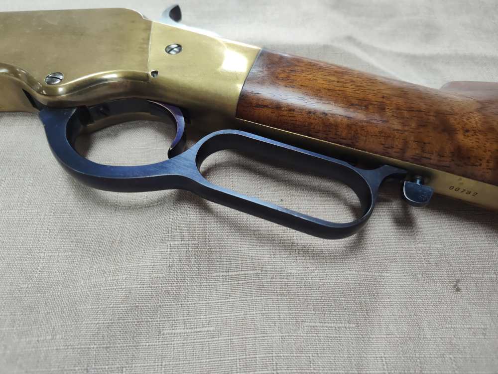 1860 Henry Brass Patent Rifle by A. Uberti for Allen Arms Co. Cal. 44-40!-img-16