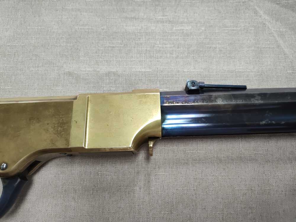 1860 Henry Brass Patent Rifle by A. Uberti for Allen Arms Co. Cal. 44-40!-img-40