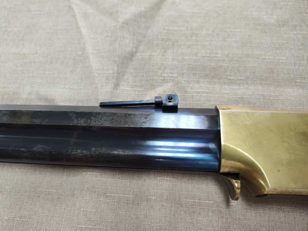 1860 Henry Brass Patent Rifle by A. Uberti for Allen Arms Co. Cal. 44-40!-img-9