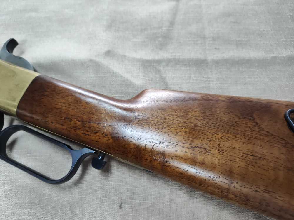 1860 Henry Brass Patent Rifle by A. Uberti for Allen Arms Co. Cal. 44-40!-img-17