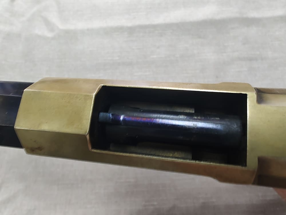1860 Henry Brass Patent Rifle by A. Uberti for Allen Arms Co. Cal. 44-40!-img-30
