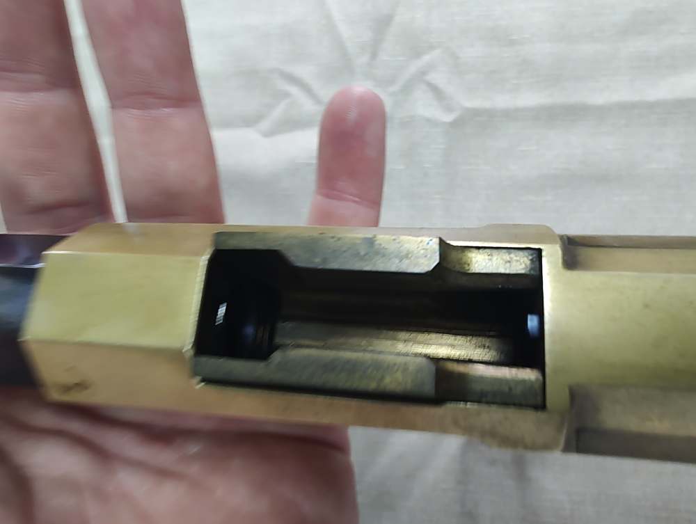 1860 Henry Brass Patent Rifle by A. Uberti for Allen Arms Co. Cal. 44-40!-img-27