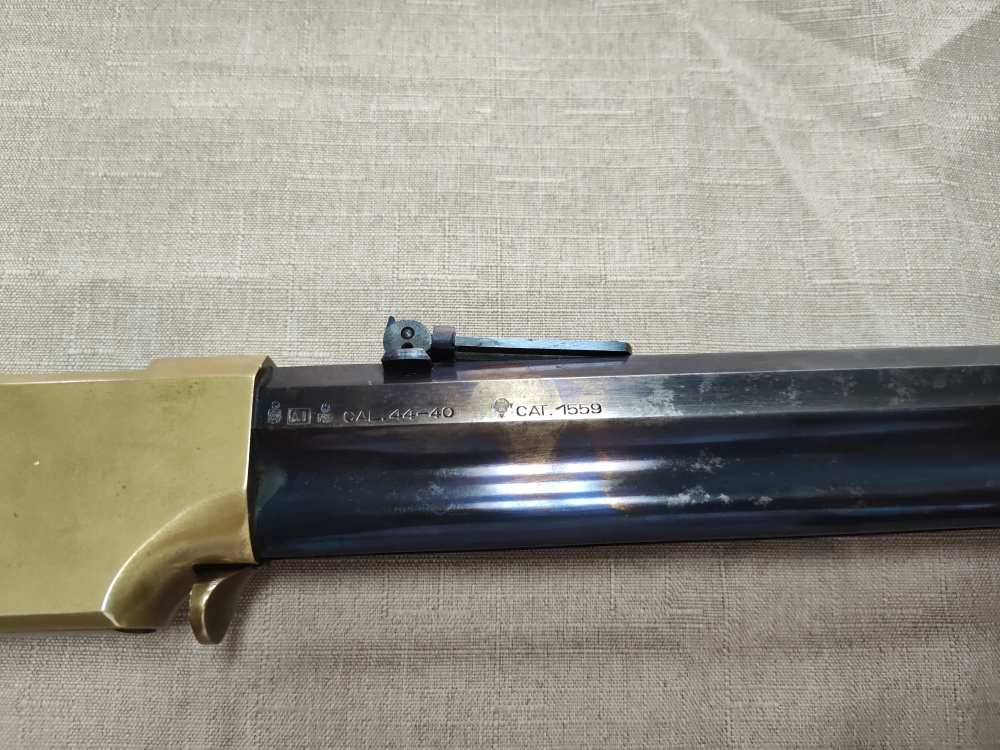 1860 Henry Brass Patent Rifle by A. Uberti for Allen Arms Co. Cal. 44-40!-img-41