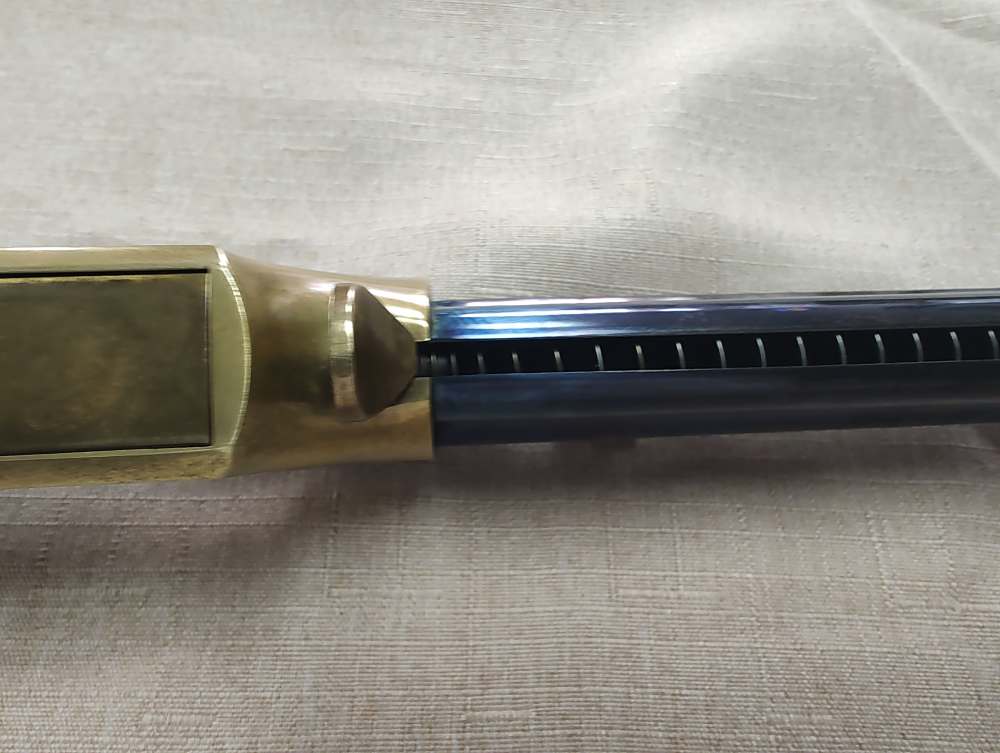 1860 Henry Brass Patent Rifle by A. Uberti for Allen Arms Co. Cal. 44-40!-img-52