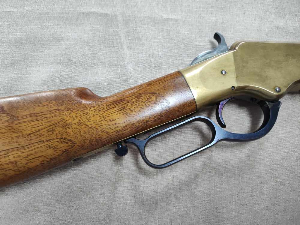 1860 Henry Brass Patent Rifle by A. Uberti for Allen Arms Co. Cal. 44-40!-img-35