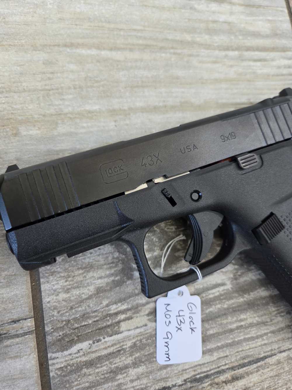 Glock 43X MOS Pistol 9mm 3.41" Black 2x 15rd Mags NEW UX4350203FRMOS-img-2