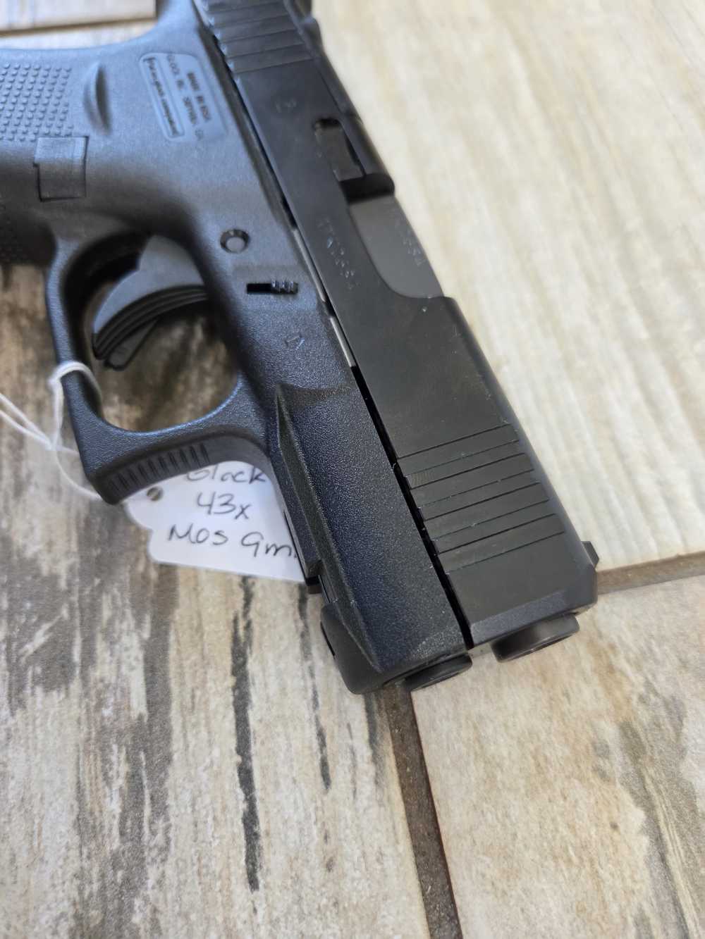 Glock 43X MOS Pistol 9mm 3.41" Black 2x 15rd Mags NEW UX4350203FRMOS-img-6