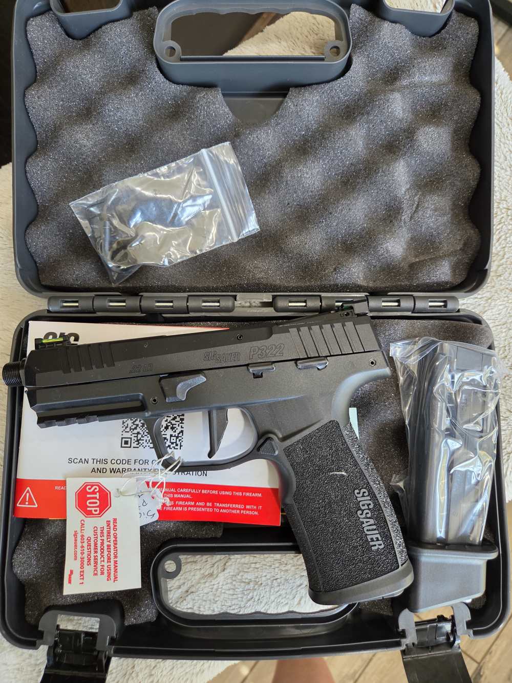 SIG Sauer P322 .22 LR 4" Threaded Optics Ready 2x20rd NEW 322C-BAS-img-0