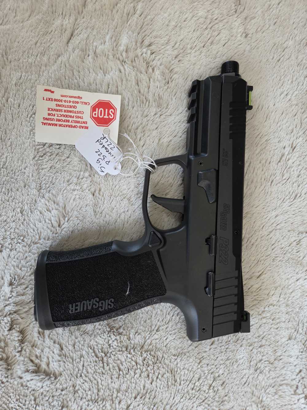 SIG Sauer P322 .22 LR 4" Threaded Optics Ready 2x20rd NEW 322C-BAS-img-1