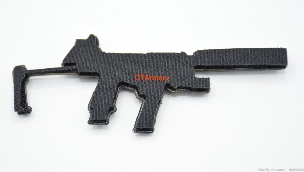 FLUX RAIDER GLOCK SBR PISTOL/RIFLE BRACE LOGO PATCH HOOK/LOOP BACKING GREEN-img-3