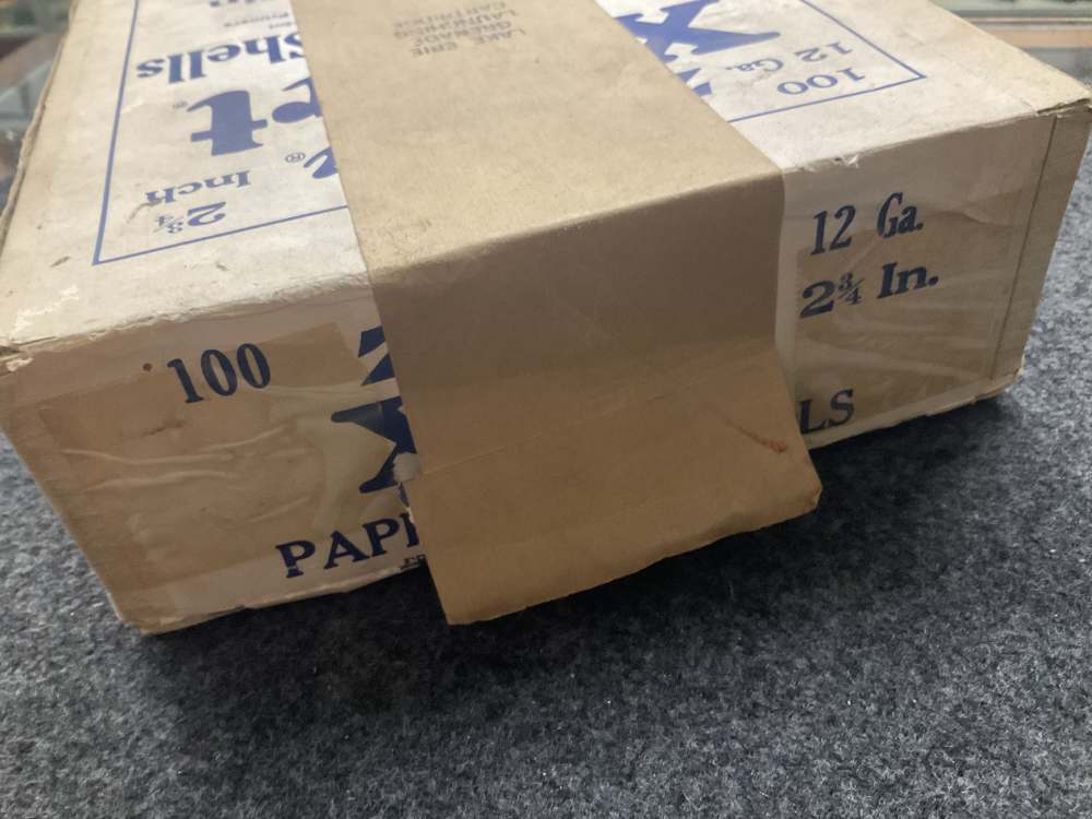 vintage Western Winchester LAKE ERIE GRENADE SHOTGUN shell 100 box rare -img-12