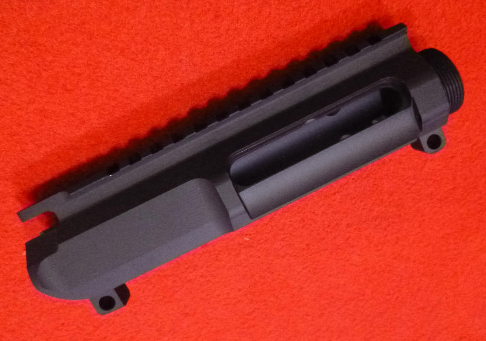 AR 15 Stripped Billet Upper Receiver Slick Side Milled Rail-img-0