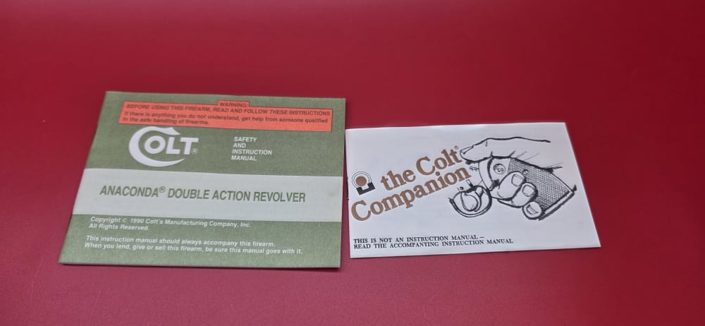 Extremely Rare 1992 1st Edition Colt Anaconda 6" .45 Colt Original Box -img-2