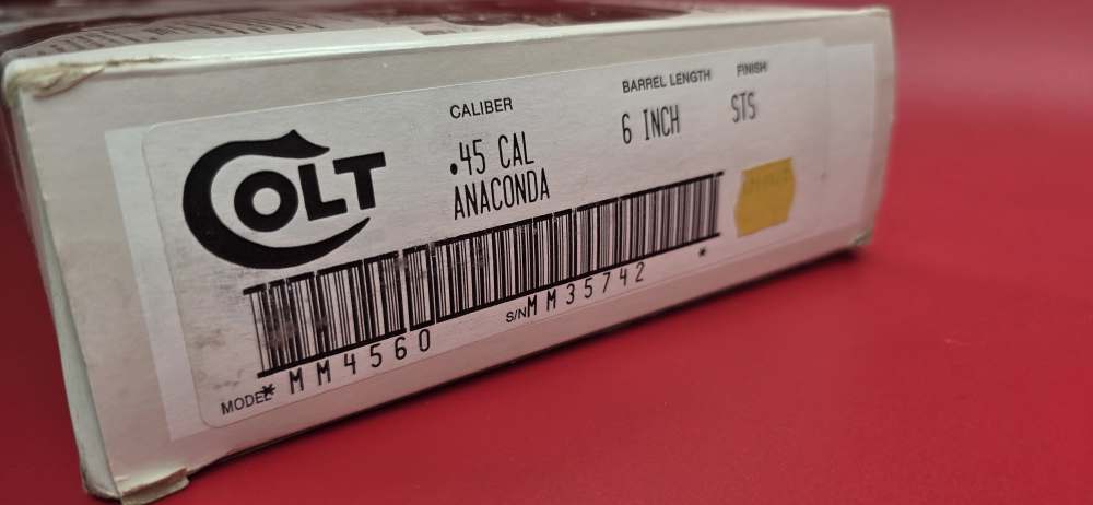 Extremely Rare 1992 1st Edition Colt Anaconda 6" .45 Colt Original Box -img-7
