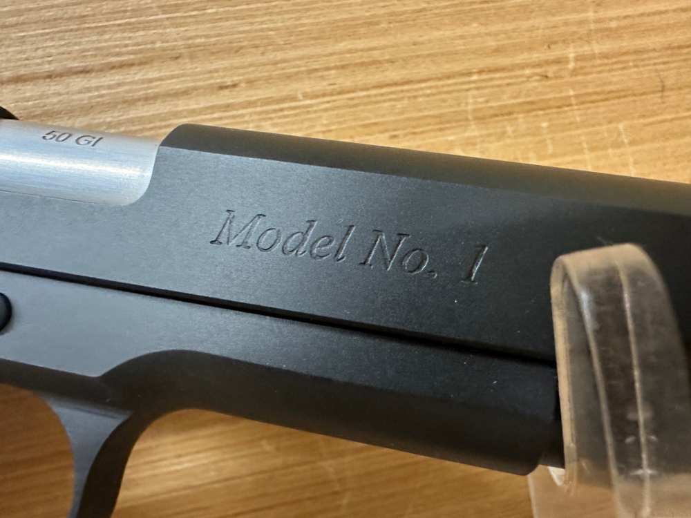 Custom Gun Crafter 1911 Model 1 Pistol Chambered in 50GI -- Penny Bid-img-3
