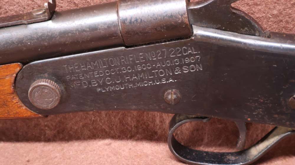 CJ Hamilton & Sons No 27 22 S/L/LR Top Break 15" BRL GD Bore C&R-img-13
