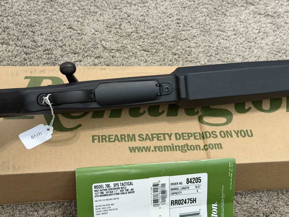 Remington 700 AAC-SD 300 Blackout sps tactical varmint 16.5” 1-7” LNIB-img-16