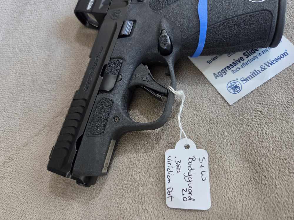 S&W Bodyguard 2.0 .380 Viridian RFX1 Green Dot Thumb Safety NEW 14785-img-2